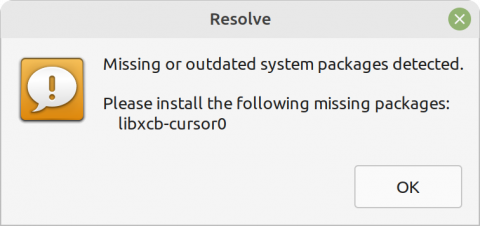 Missing or outdated system packages detected